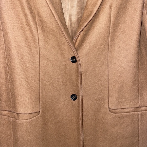 Camel Pea Coat, Zara, size M - Picture 2 of 12